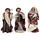 Set Presepe 16 pezzi 11 cm resina stoffa s5