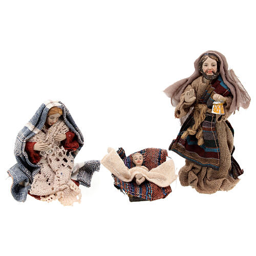 Nativity scene set 16 pcs 11 cm resin cloth 2