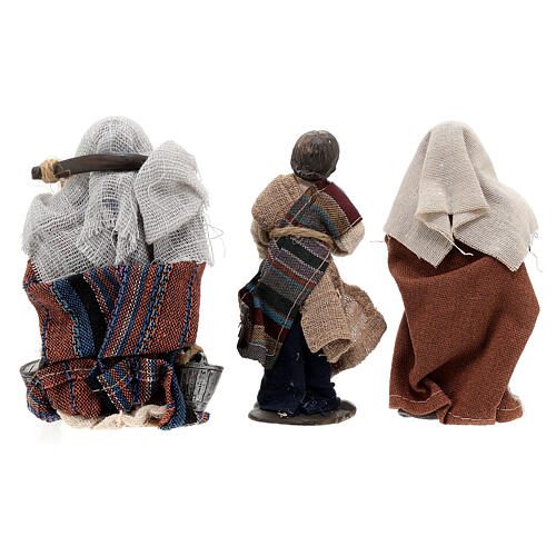 Nativity scene set 16 pcs 11 cm resin cloth 11