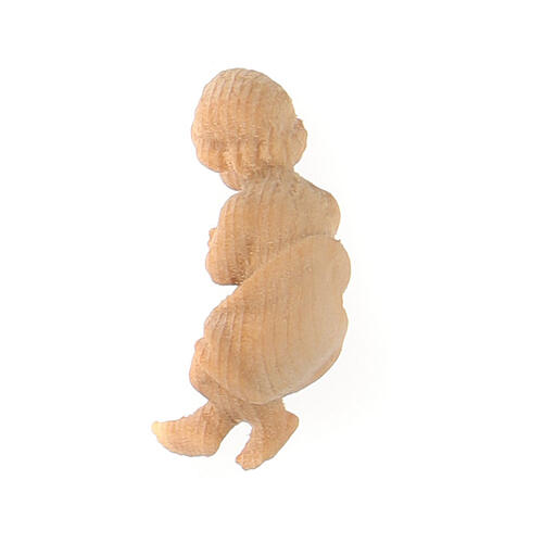 Infant Jesus for Mountain Nativity Scene with 10 cm characters, Swiss pine natural wood 2