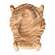 Manjedoura para Menino Jesus madeira natural pinheiro cembro para presépio de montanha de 10 cm s1