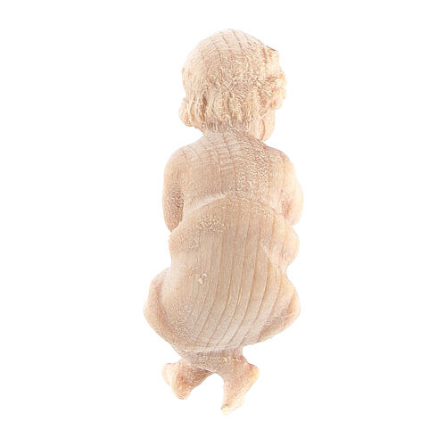 Niño Jesús Montano Cembro belén estatua madera natural 12 cm 2