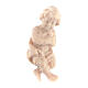 Gesù Bambino Montano Cirmolo presepe statua legno naturale 12 cm s1
