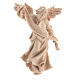 Gloria angel for Mountain Nativity Scene with 10 cm characters, Swiss pine natural wood s1