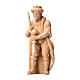 Moor Wise Man for Mountain Nativity Scene with 10 cm characters, Swiss pine natural wood s1