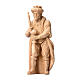 Rey moreno estatua madera natural belén Montano Cembro 10 cm s1