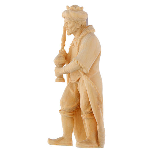 Re moro statua legno naturale presepe Montano Cirmolo 10 cm 2