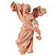 Glory Angel nativity figurine in natural mountain stone pine wood 12 cm s2