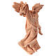 Glory Angel nativity figurine in natural mountain stone pine wood 12 cm s3