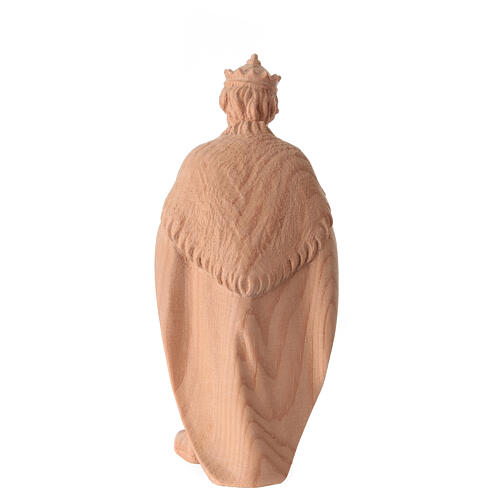Figura Króla z białego drewna do szopki, Val Gardena 4
