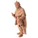 Statue Magi King with thurible in natural pine wood nativity scene 12 cm s2
