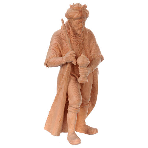 Re moro Montano Cirmolo statua presepe legno naturale 12 cm 3