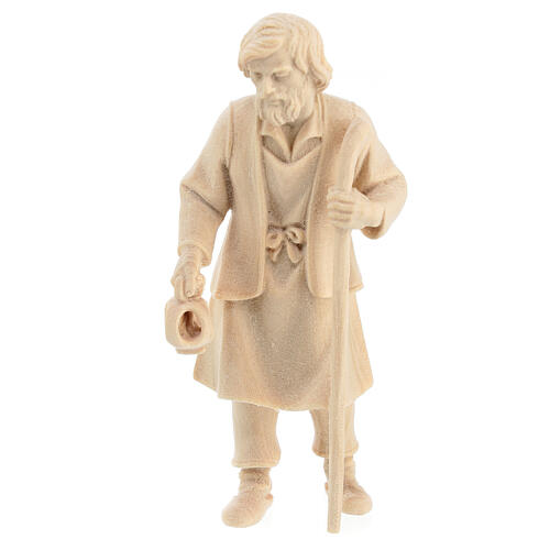 Sacra Famiglia culla statue presepe 4 pz 10 cm Montano Cirmolo legno 4