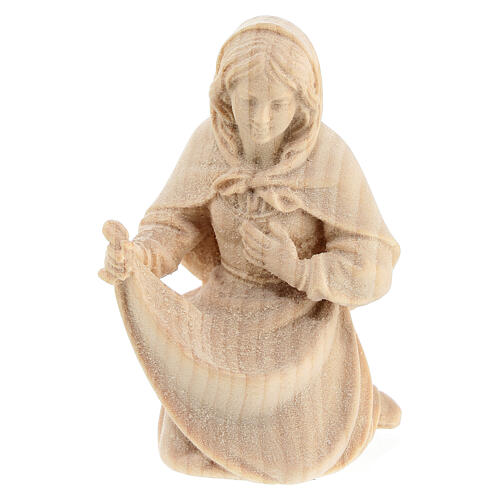 Sacra Famiglia culla statue presepe 4 pz 10 cm Montano Cirmolo legno 6