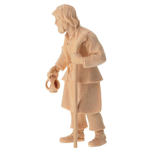 Holy Family with rocking cradle, set of 4, natural wood Mountain Nativity Scene with 10 cm characters 8