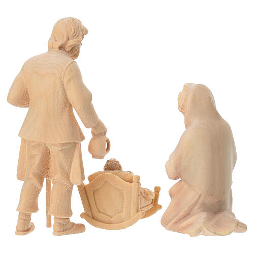 Święta Rodzina figurki do szopki, drewno naturalne 9