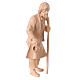 Sacra Famiglia 4 pz statue dondolo Montano Cirmolo 12 cm presepe legno  s5