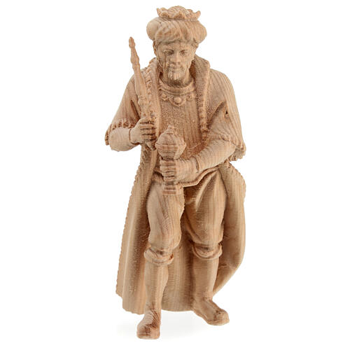 Reyes Magos estatuas belén 3 piezas Montano Cembro madera natural 12 cm 4