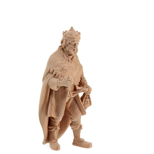 Reyes Magos estatuas belén 3 piezas Montano Cembro madera natural 12 cm 6