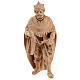 Reyes Magos estatuas belén 3 piezas Montano Cembro madera natural 12 cm s3