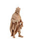 Re Magi statue presepe 3 pz Montano Cirmolo legno naturale 12 cm s6