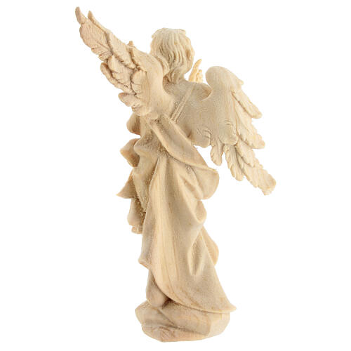 Announcing Angel statue Mountain Pine Nativity natural wood 10 cm 4