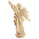 Announcing Angel statue Mountain Pine Nativity natural wood 10 cm s4