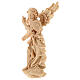 Angelo Annunciatore statua presepe Montano Cirmolo legno naturale 12 cm s2