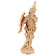 Angelo Annunciatore statua presepe Montano Cirmolo legno naturale 12 cm s3