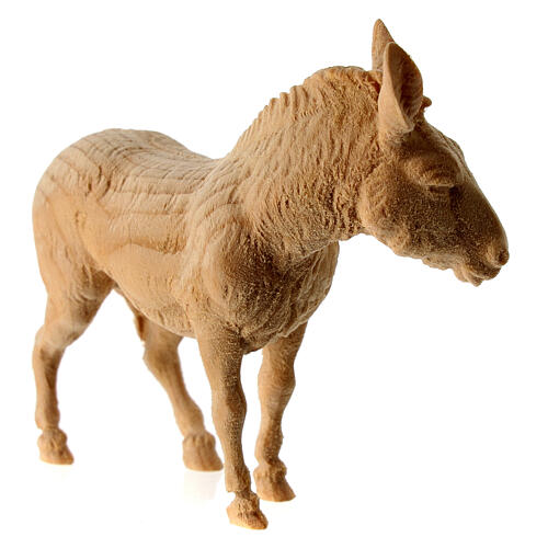 Boeuf et âne set statues 12 cm pour crèche de montagne pin cembro bois naturel 8