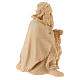 Shepherd on his knees with sheep, statue of Swiss pinewood for 12 cm Mountain Nativity Scene s3
