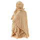 Shepherd on his knees with sheep, statue of Swiss pinewood for 12 cm Mountain Nativity Scene s4