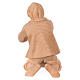 Pastore inginocchiato con pane presepe Montano Cirmolo legno 12 cm s4