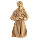 Shepherdess praying on her knees, wooden statue for 10 cm Mountain Nativity Scene s1