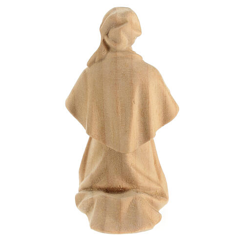 Contadina prega inginocchiata presepe Montano Cirmolo legno 10 cm 5