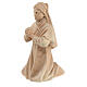 Peasant girl prays on her knees in Mountain Pine wood 12 cm s2