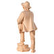 Shepherd with lamb, statue of Swiss pinewood for 12 cm Mountain Nativity Scene s4