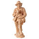 Pastore con agnello presepe Montano Cirmolo legno 12 cm s1