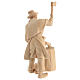 Lumberjack with chopping block, wooden statue for 10 cm Mountain Nativity Scene s5