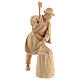 Drwal z kawałkiem drewna do szopki 10 cm s1