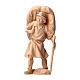 Farmer with hay, wooden statue for 10 cm Mountain Nativity Scene s1