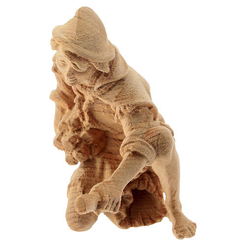 Nativity Shepherd gathering wood in Mountain Pine wood 12 cm 3