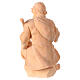 Sitting shepherd with staff, wooden statue for 10 cm Mountain Nativity Scene s4