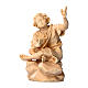 Child sitting at a bonfire in Mountain pine wood nativity 12 cm s1