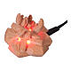 Fuoco falò con luce e trasformatore presepe Montano Cirmolo legno 10 cm s1
