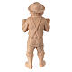 Bambino che guarda presepe Montano Cirmolo legno naturale 10 cm s4