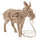 Âne avec bois pin des Alpes 12 cm crèche de montagne s2