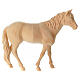 Horse for 12 cm Mountain Nativity Scene, natural Swiss pinewood s1