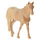 Horse for 12 cm Mountain Nativity Scene, natural Swiss pinewood s2