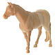 Horse for 12 cm Mountain Nativity Scene, natural Swiss pinewood s3